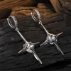 Rücken Ohrringe S925 Sterling Silber Für Frauen Mode Einfache Kreuz Intarsien Zirkon Ohr Clips Punk Schmuck