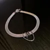 Suç içi boş mektup m geniş örgü zincir kolye kadınlar için seksi klavikula chocker ifadesi moda takı chokers