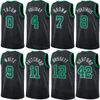 Printed Basketball Man Women Oshae Brissett Jersey 12 Oshae Brissett Sam Hauser 30 Jrue Holiday 4 Svi Mykhailiuk 50 Neemias Queta 88 Jayson Tatum 0 City Sport Team