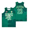Lycée St Vincent Mary Fighting Irish Jersey Basketball LeBron James 23 Marble Crown Black Brown Green Team All Stitching Sport Breathable Alternate Moive