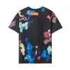Högkvalitativ designer T-shirt 2023 sommar full av blommor tryckt kortärmad, ins super-heta gradientfärgälskare t-shirt storlek SM L XL 2XL 3XL