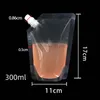 Disposable Drinking Beverage Bags Spout Top 100ml 150ml 200ml 250ml 350ml 500ml 1000ml Stand Up Nozzle Liquid Pouch For Soya Milk Tea Coffee Cool Beer Juice Packaging