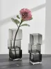 Vaser oregelbunden transparent ljus lyxigt kreativt vardagsrum utsökt blommor arrangemang senior sense artefakt gåva till vänner