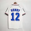 5A+ 12H出荷1998レトロバージョンフレンチサッカーメンズ96 98 02 04 06 Zidane Henry Maillot de Foot Soccer Shirt 2000 Home Trezeguet Football Uniorm