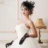 Bandane Fasce per capelli con perle Fascinators Set da donna Capelli da sposa Tea Party da donna Fiore a rete