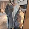 Women's Knits Tees Rimocy Autumn Winter Thick Warm Cardigans Women Korean Lazy Wind Soft Sweater Coats Woman Solid Color Oversized Cardigans Female 231118