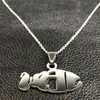 Pendant Necklaces 2023 Fashion Stainless Steel Statement Necklace For Women Silver Color Fish Jesus Jewelry Joyas B18186