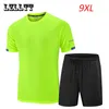 Мужские спортивные костюмы 9xl Set Men Hastabless Sciess Dry Cool Sportwear костюмы мужчин Jogger Gym.