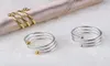 Metal Wedding Napkin Ring Special Spring Design Gold Napkin Rings Table Kitchen Serviette Holder Dinner Party Christmas Decor VT033650878