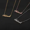 Colliers pendentifs en acier inoxydable, collier personnalisé avec nom, collier personnalisé pour femmes, lettre coeur papillon, pendentif bijoux 231120
