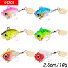 6pcs girando metal vibração isca de vibração Spinner Spoon Lures de pesca 5g 10g 20g gabaritos trutas pesca de inverno isca dura