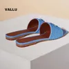 Pantanes de qualité Top Vallu Summer Women S Le cuir en cuir Pantres extérieures mode polyvalente Sandales plage plates de vacances