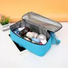 Storage Bags Unibody Zipper Fabric Mesh Camping Refrigerator Compartment Tote Bag Cooler Supplies Thermal Box Beach Lunch Food Door Portable