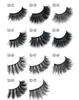 11 styles Selling 1pairlot 100 Real Siberian 3D Full Strip False Eyelash Long Individual Eyelashes Lashes Extension1967160