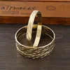 Bangle 9K 65MM Gold Plated Adult Size Cute Bracelet Hawaiian Jewelry PolynesianHig Quality Flower Bangles Girls Birthday Party Gifts