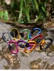 5 PCSCARABINERS Outdoor Climbing Aluminium Alloy D Shape Buckle Carabiner Survial Key Chain Camping Climb Clip Ryggsäck Buckle Keychain P230420