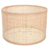 Pendant Lamps Woven Lampshade Chandelier Dust Candlestick Chimney Protector Rattan Dome For