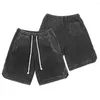 Shorts masculinos moda americana hip hop rua vestuário 2024 verão retro lavagem algodão solto e calças esportivas casuais femininas jogging