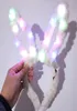 LED Flashing Plush Rabbit Ears Headband Fancy Dress Bunny Light Up Hairband Headwear Glowing Hoop Wedding Birthday Party Favors Ta9029833