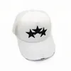 Berretto classico estivo Personalità maschile e femminile Berretto a rete con ricamo a stella a cinque punte Cappello con visiera Berretto da baseball traspirante a prova di sole