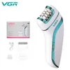 Epilator VGR 3 i 1 uppladdningsbar epilator för kvinnor Hårborttagare Kvinnlig epilator ansikte depilation Leg Body Shaver Callus Remover 230419