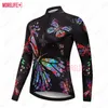 Conjuntos de camisa de ciclismo mlc secagem rápida bicicleta camisa verão manga longa topo ropa ciclismo feminino respirável mtb 231118