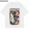 Koszulki mężczyzn 2023 Japan Japan Harajuku T Shirt Overized Hiphop Streetwear Anime Cartoon Girl Killer T Shirt Men Men Japońskie koszulki letnie bawełna 230420