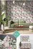 Wallpapers Peel And Stick Flower Leaf Wallpaper Self Adhesive Wall Paper Mural Wardrobe Decor Retro Contact Sticker