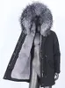 Kvinnor Down Parkas 2023 Vattentäta män Natural Big Real Raccoon päls Coat Lång vinterjacka krage Huven Tjock varm streetwear 231120