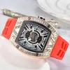 Top Waterproof Watch Silicone Strap Sports Quartz Watch Diamond Dial Timing Gift Exclusive