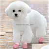 Köpek Giyim Su geçirmez evcil hayvan kar ayakkabısı botları sıcak kış ayakkabıları set açık köpek yavrusu kıyafeti anti -slayt