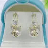 Stud Mode tendance cristal zirconium arc pendentif boucles d'oreilles adapté pour les filles de fête des femmes imitant perle pendentif boucles d'oreilles de luxe en gros bijoux 231120