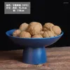 Borden Chinese keramische fruitschaal Creatieve witte ronde moer Diversen Opbergvak Thuis Dessert Ijs Tafelblad Servies