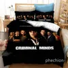 Beddengoed stelt Phechion Criminal Minds 3D -printset dekbedoverlegt kussencases één stuk dekbedbedden bedden bed K499