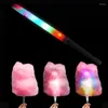 Party Decoration LED Cotton Candy Cones Colorful Glowing Sticks For Birthday And Christmas Cheer Tube Dark Light Supplies