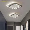 Ceiling Lights Modern LED Ceiling Lights For Home Entrance Indoor Lighting Fixtures with Crystal Lampshade Lights Round Square Luminaria Q231120