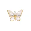 Pins, Brooches Summer New Butterfly Brooches For Women Charm Pearl Gold Color Brooch Pins Party Wedding Gifts Clothing Acces Dhgarden Ottgc