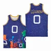 Filme de basquete de filme 00 Monstars Jersey Space Jam Tune Squad 2010 Men Hiphop para fãs de esportes Team respirável cor Purple Pure Cotton University Top/Good Summer