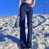 Kadın Pantolon Vintage Retro Kızlar Baskı Çiçek Kadınlar Yaz Maddeleri Yüksek Bel Swearpants Capris Pant Alt Mahsul Üstleri Harajuku Y2K
