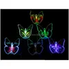 Wall Stickers Wall Stickers Decor Colorf Changing Butterfly Led Night Light Lamp Home Room Party Desk Decorations Wholesale Drop Deliv Dh8Dq