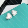 925 Sterling Silver Earrings Love Diamond kleine stud oorbellen Designer Women Letter Oor studs hoogwaardige sieradencadeaus met doos