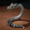 Lateefah Oem Handmade Bragon Bone Snake Chain Jewelry Chinese Dragon Bracelet for Men