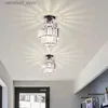 Luzes de teto modernas K9 Cristal Pingente Luz LED Lâmpada de Teto Sala de Jantar Nordic Chandelier Corredor Decoração Varanda Corredor Luminária Lumi Q231120