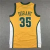 S SL Detlef Schrempf Supersonic Kevin Durant Basketball Jersey Seattle Ray Allen Mitch and Ness Gary Payton Shawn Kemp Yellow Green White