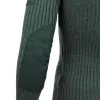 Tactical Sweater Army Knitted Pullover Winter Wool Patch Vintage Green O-Neck Knitwear jacket