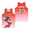 Moive Basketball GOAT 23 Mouse Jerseys Film Fade College Pullover Pure Cotton Retro For Sport Fans University Breathable Retire Team Black Red Retire Shirt Uniform