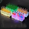 Ice Rock LED seau à glace lumineux discothèque Champagne whisky cadre Transparent boissons bière refroidisseur accessoires de bar de mariage