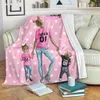 Dekens Moeder en Dochter Cartoon Fleece Deken Zacht Flanel Winter Warm Gooi Dekens Baby Meisje Dochter Verjaardagscadeaus van moeder 231118