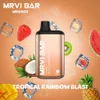 Otantik MRVI BAR 6500 Puflar Tek kullanımlık vape kalem E Sigara Şarj edilebilir 650mAh Pil Önceden Filillenmiş 13ml Pod Elf Kutusu Vs Elfworld Ultra 5000