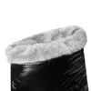 Boots Women Snow Boots Winter Black فوق الجوارب الركبة الدافئة مقاومة للماء مسببة القطن مسبب أسافين سميكة منصة أفخم 231118